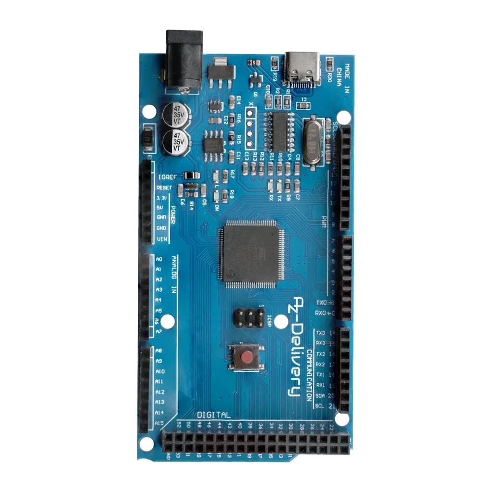 Mega 2560 R3 Board (ATmega2560, Arduino Compatible) + USB Cable