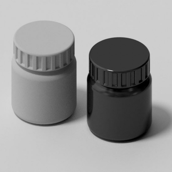 Plastic square jar with lid – view 5